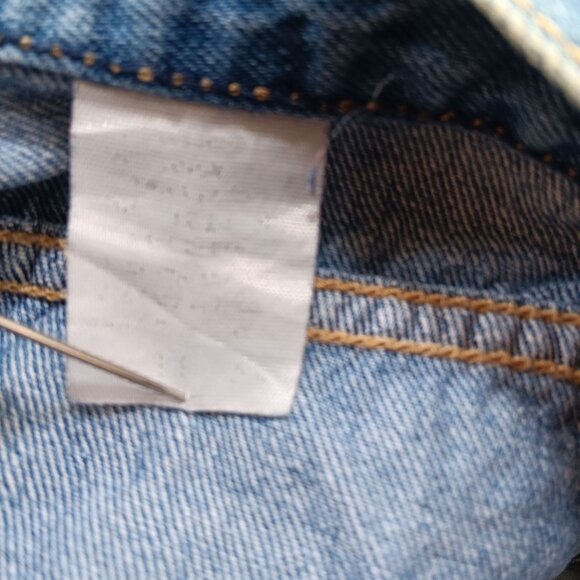 27x34 Britannia Tue Vintage 70's High-Waisted Disco Boho Denim Indigo Denim - Picture 7 of 7